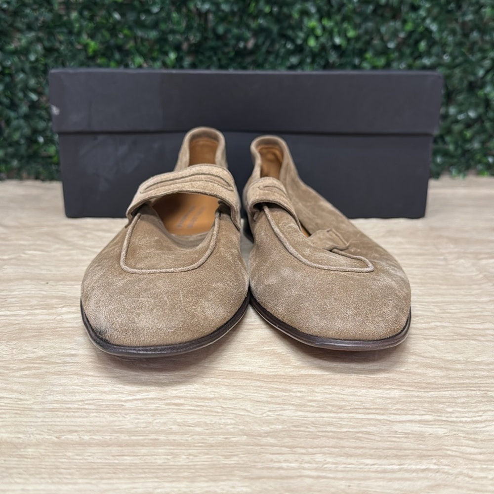 Saks Fifth Avenue Made in Italy Suede Penny Loafers - 7 - Picture 3 of 11